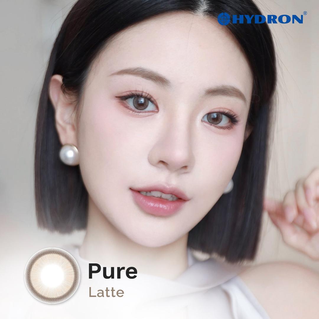 Pure Latte -Pure Plus Silicone Hydrogel 1 Day Color Contact Lens 10pcs (Eff dia:14.2mm)