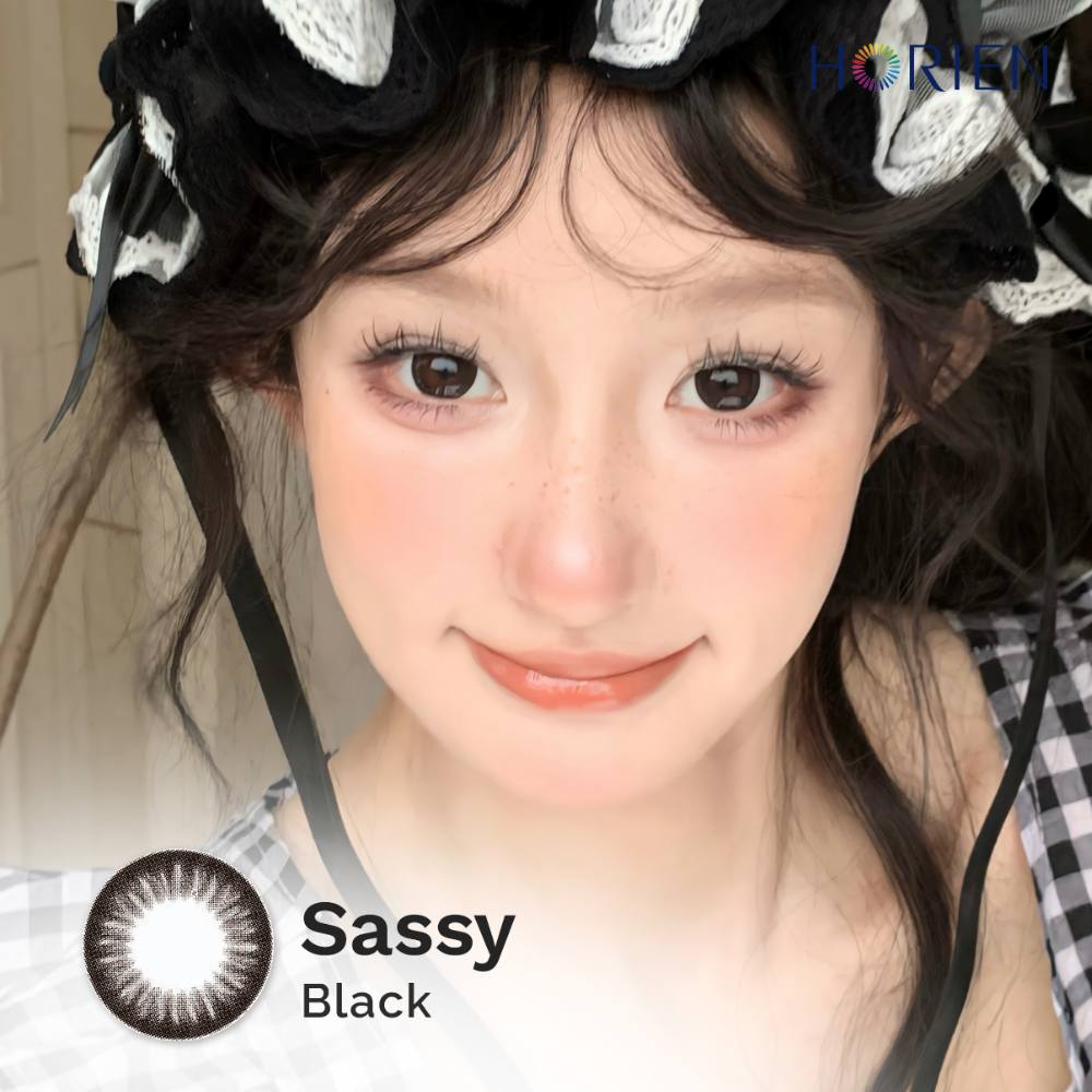Sassy Black-Eye Secret 38% Monthly Color Lens 2pcs (Eff dia:16mm)