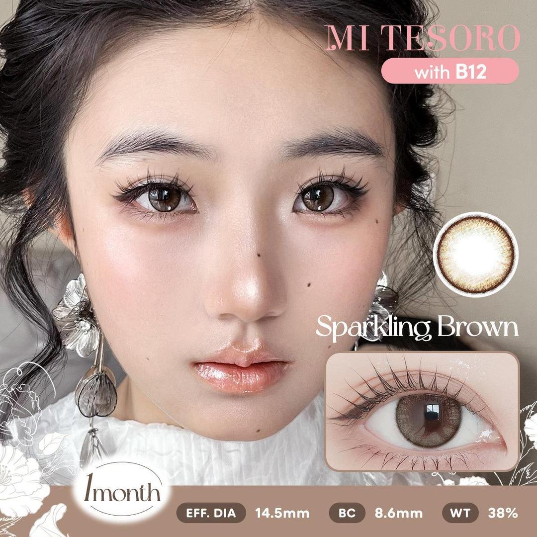 Sparkling Brown-Mi Tesoro Monthly Color Con 2pcs