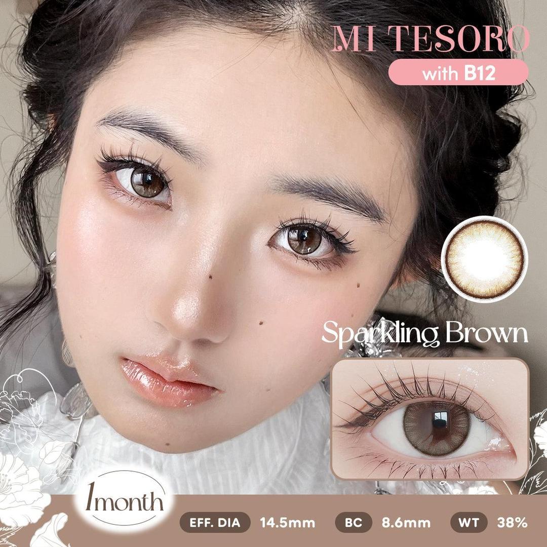 Sparkling Brown-Mi Tesoro Monthly Color Con 2pcs
