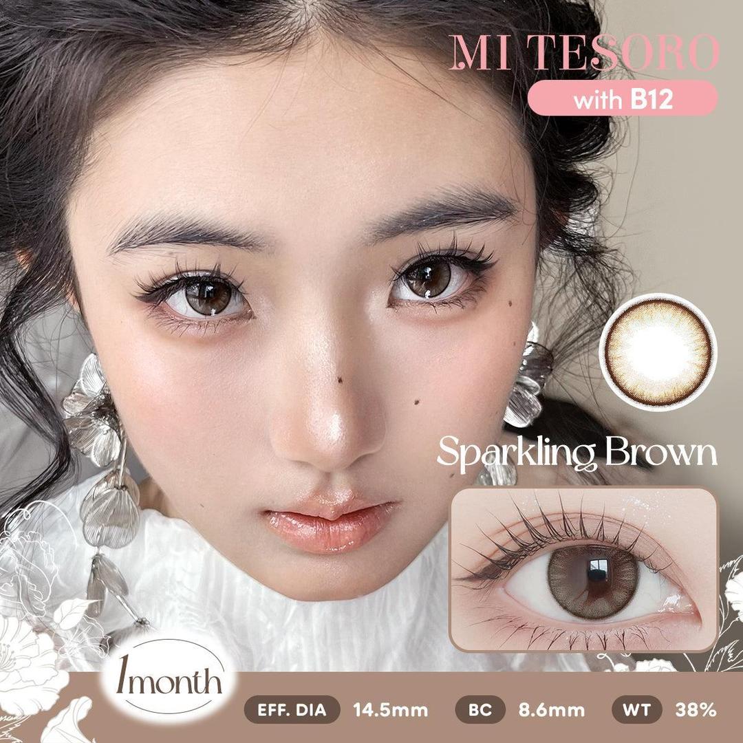 Sparkling Brown-Mi Tesoro Monthly Color Con 2pcs
