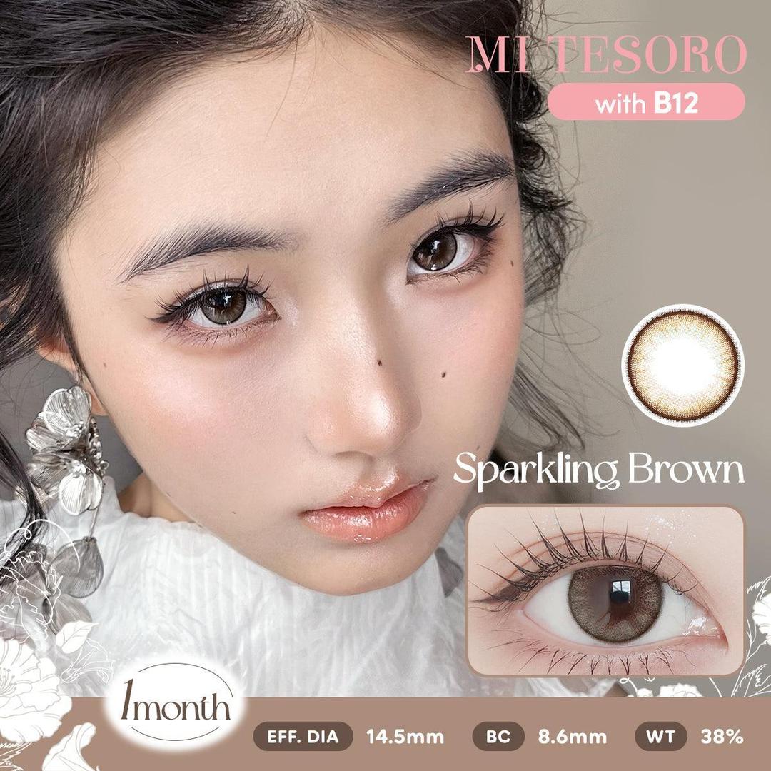 Sparkling Brown-Mi Tesoro Monthly Color Con 2pcs