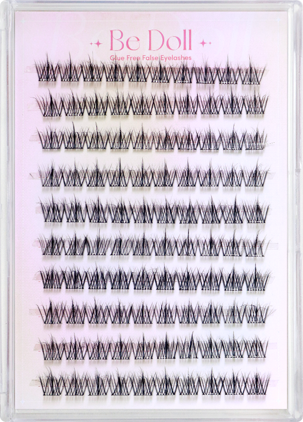 【Large size】Be Doll Glue free False Eyelashes - Style H F75 5D婴儿绒