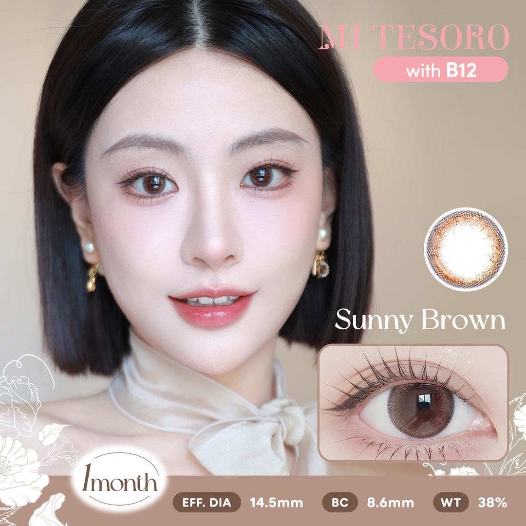 Sunny Brown-Mi Tesoro Monthly Color Con 2pcs (Eff dia:14.5mm)