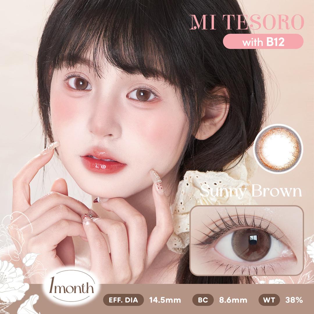 Sunny Brown-Mi Tesoro Monthly Color Con 2pcs (Eff dia:14.5mm)