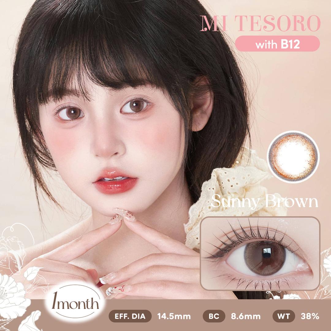 Sunny Brown-Mi Tesoro Monthly Color Con 2pcs (Eff dia:14.5mm)
