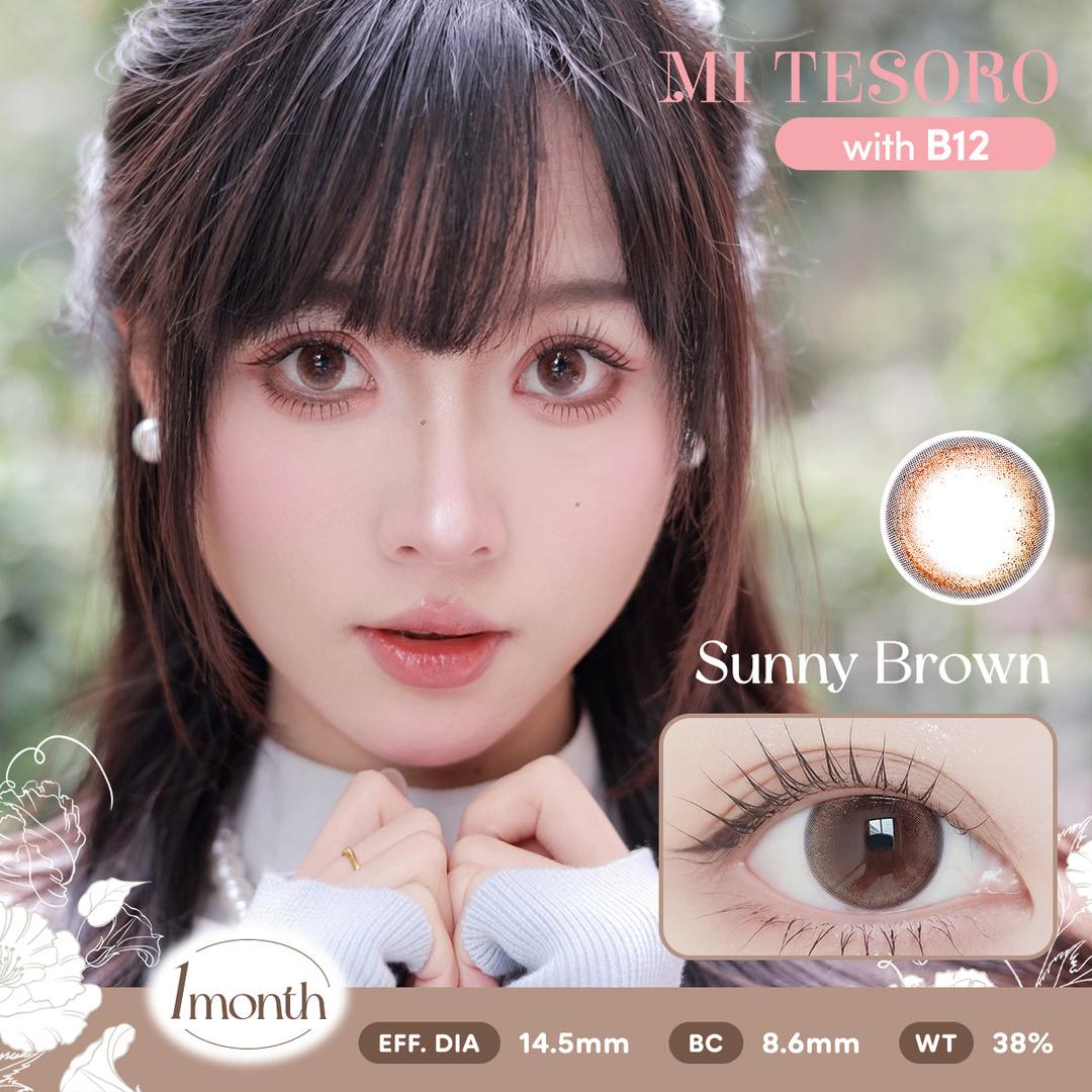Sunny Brown-Mi Tesoro Monthly Color Con 2pcs (Eff dia:14.5mm)