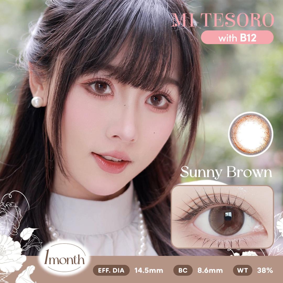 Sunny Brown-Mi Tesoro Monthly Color Con 2pcs (Eff dia:14.5mm)