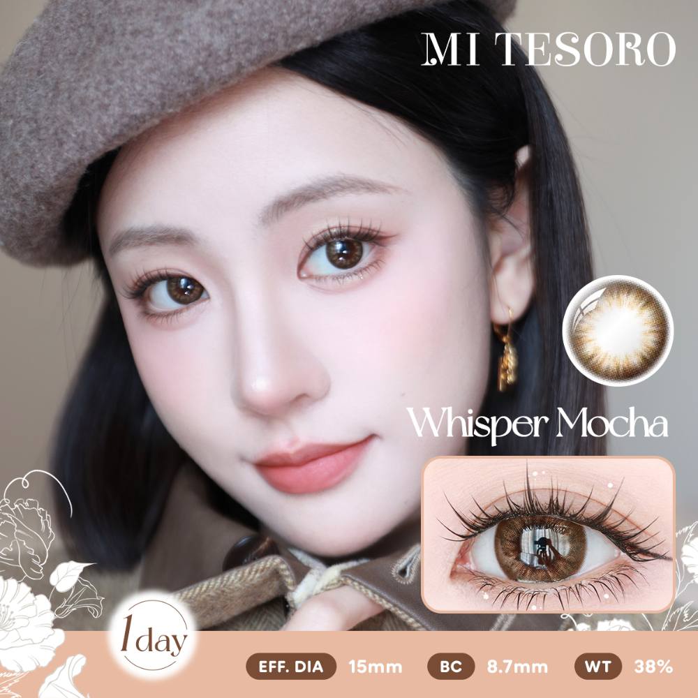 Whisper Mocha-Mi Tesoro 1 Day Color Con 10pcs (Eff dia:15mm)
