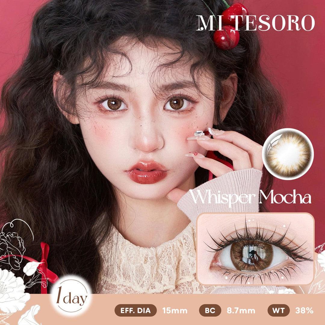 Whisper Mocha-Mi Tesoro 1 Day Color Con 10pcs (Eff dia:15mm)