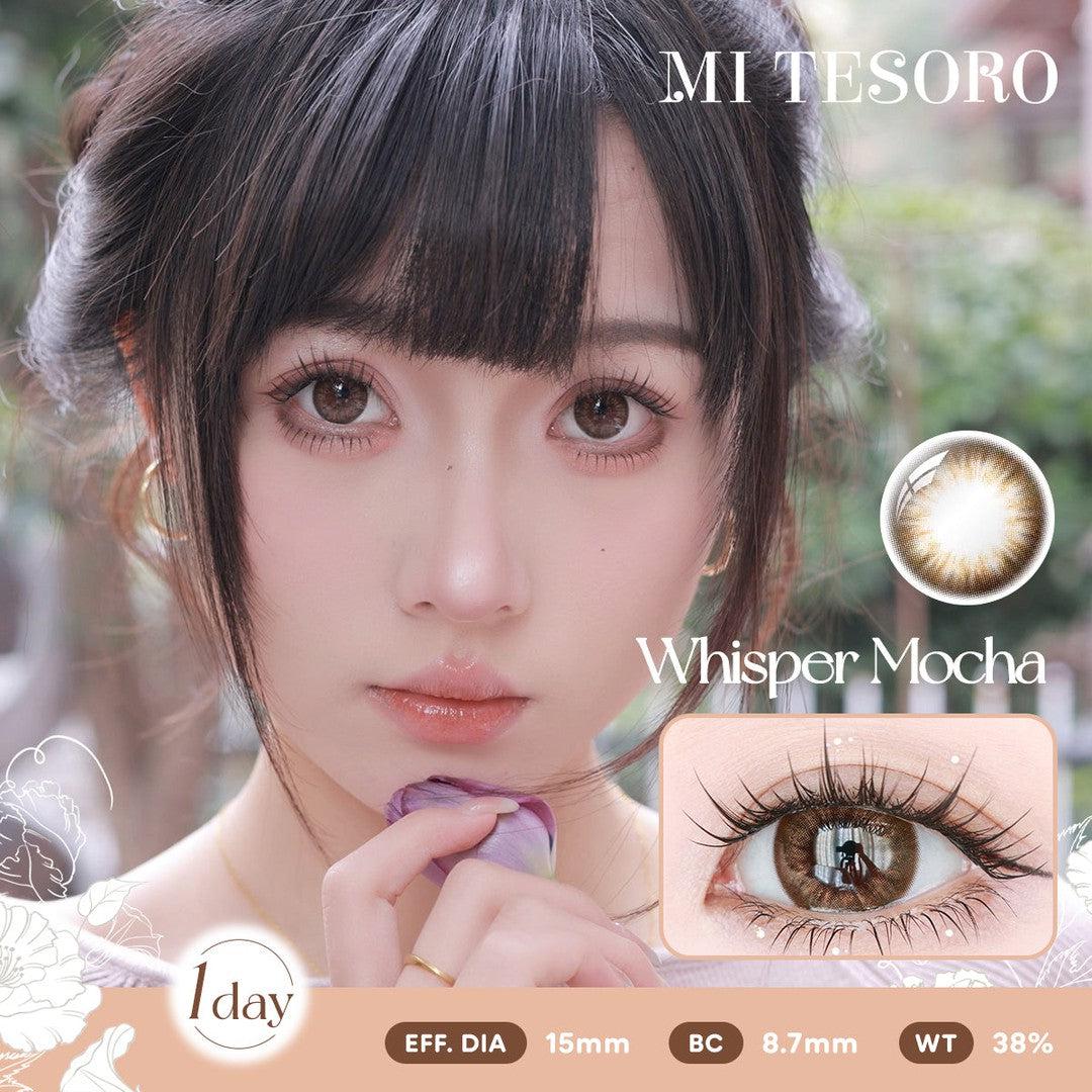 Whisper Mocha-Mi Tesoro 1 Day Color Con 10pcs (Eff dia:15mm)