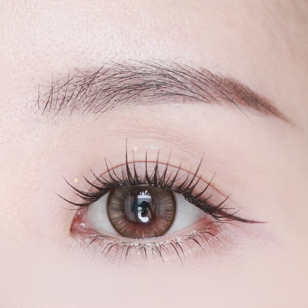 Sparkling Brown-Mi Tesoro Monthly Color Con 2pcs (Eff dia:14.5mm)