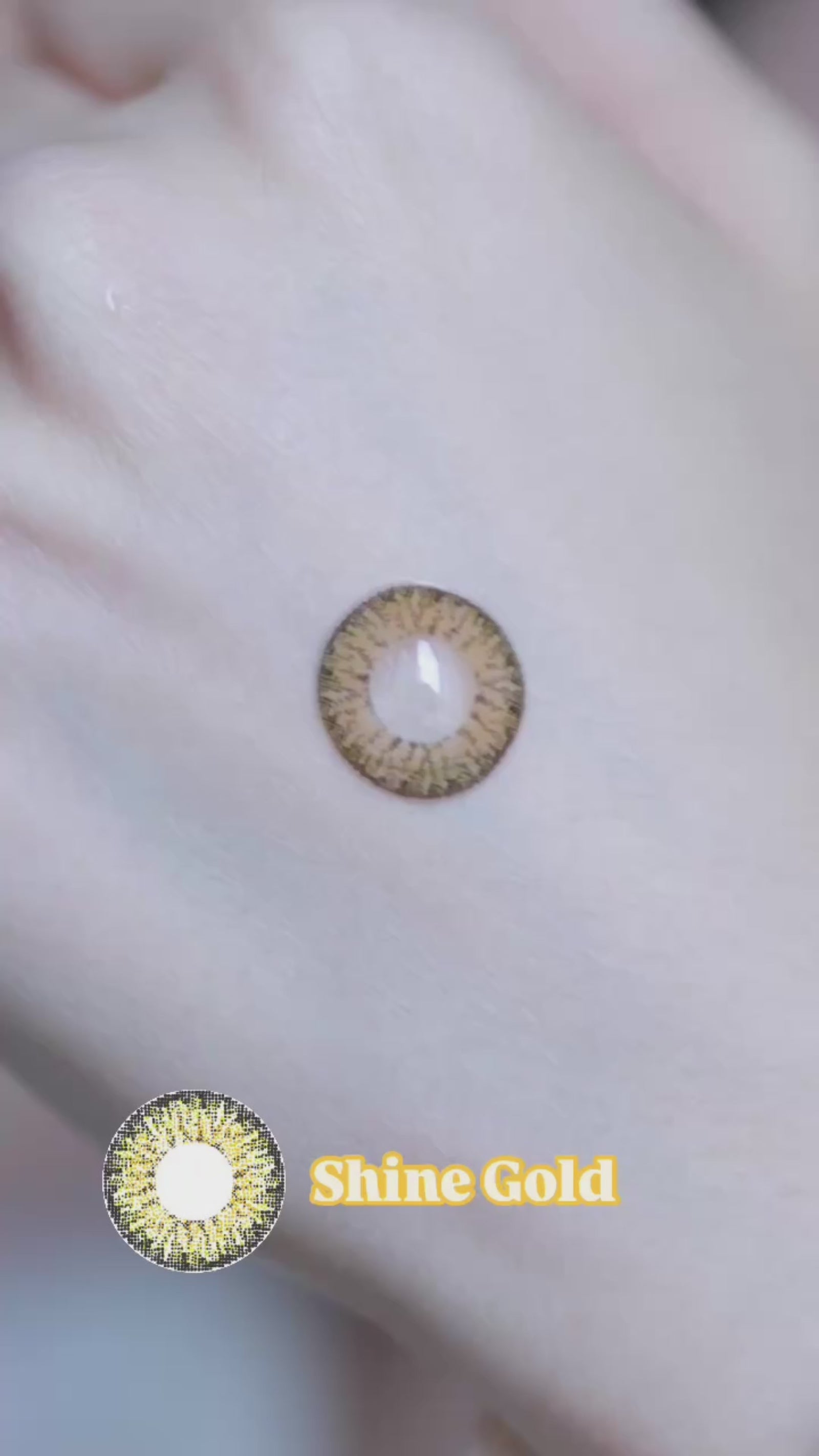 Shine Gold-Eye Secret 38% 3 Month Color Lens 2pcs (Eff dia:16mm)