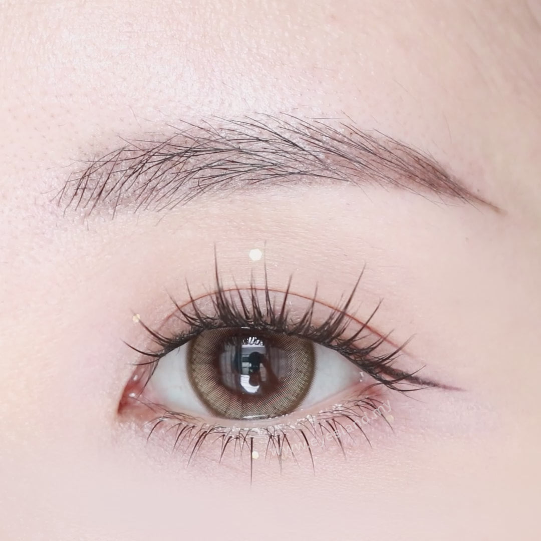 Milky Brown-Mi Tesoro Monthly Color Con 2pcs (Eff dia:14.5mm)