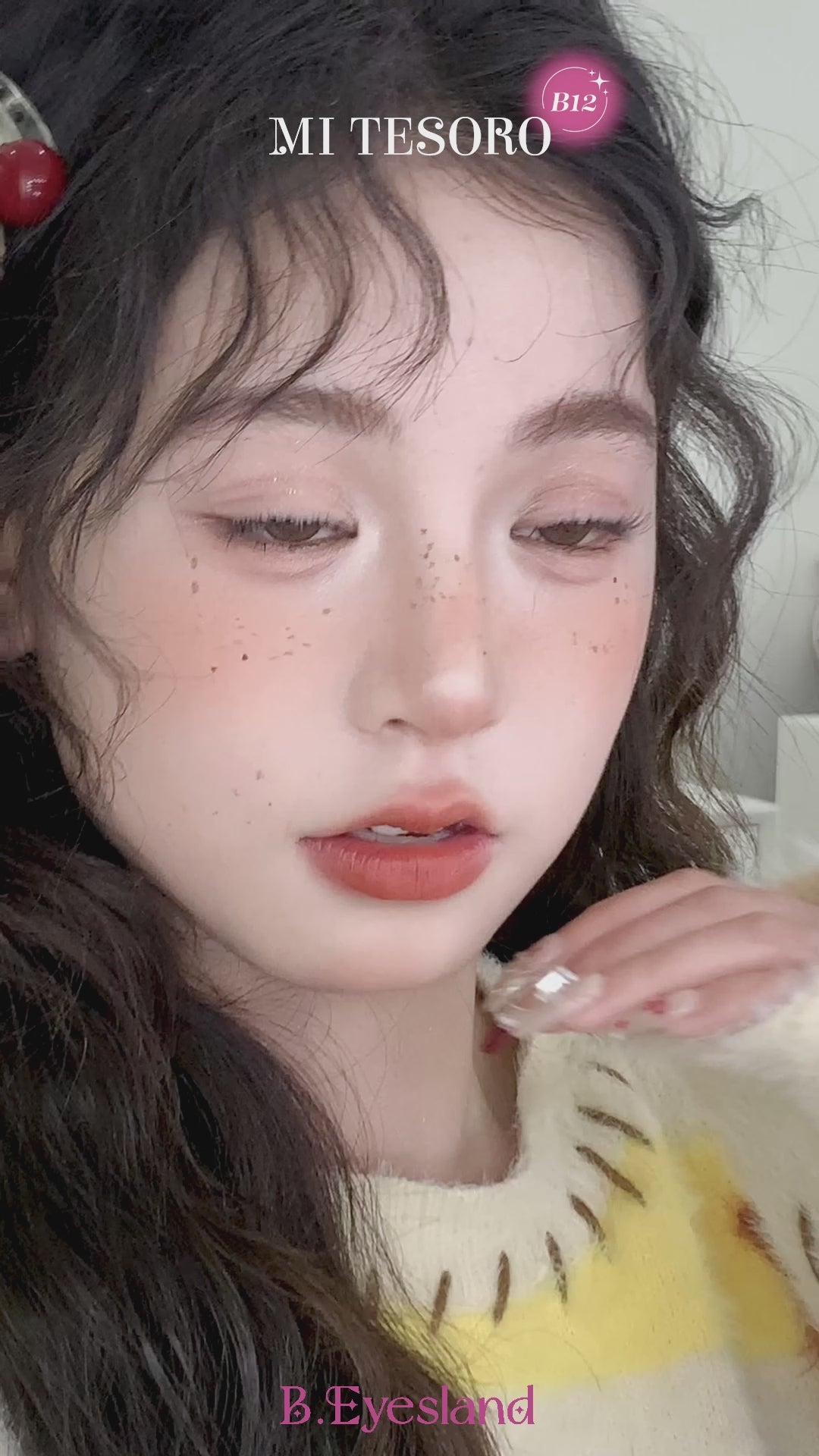 Thai Tea Brown-Mi Tesoro Monthly Color Con 2pcs (Eff dia:15mm)