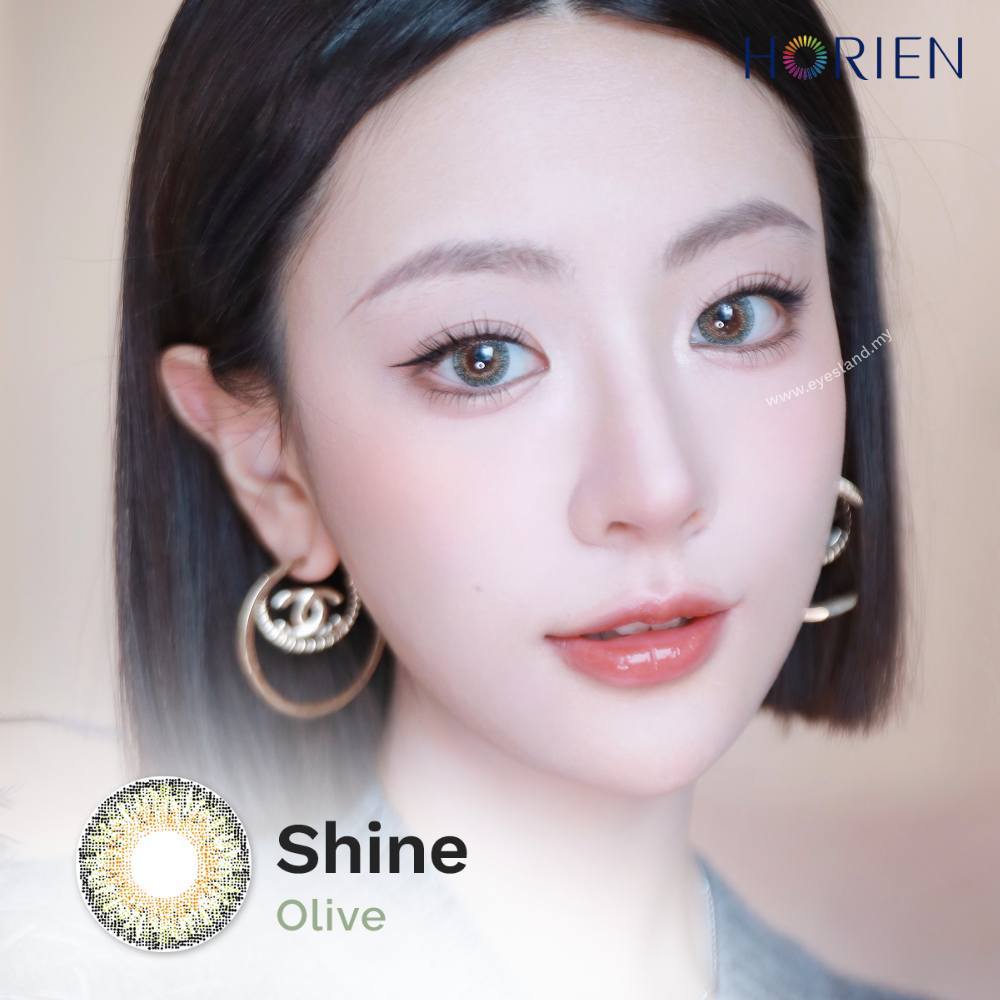Shine Olive-Eye Secret 38% 3 Month Color Lens 2pcs (Eff dia:15mm)