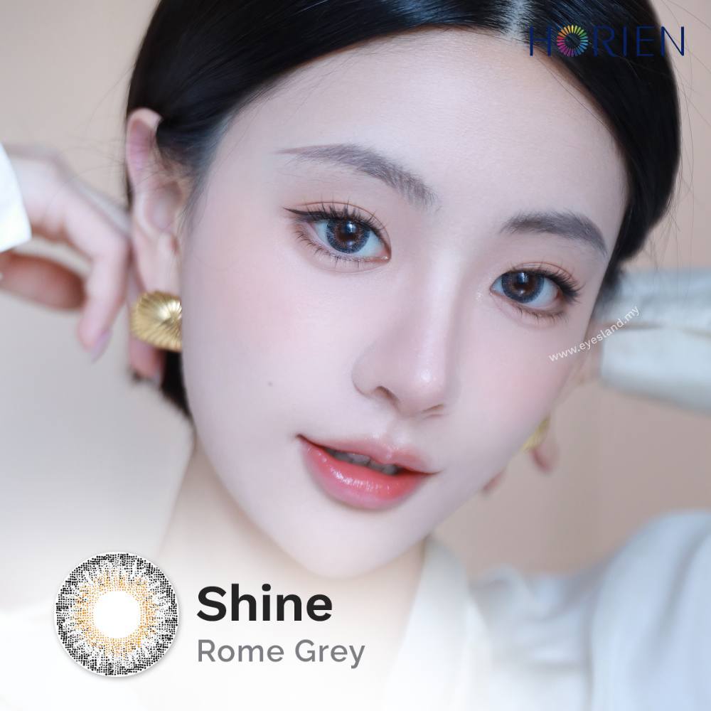 Shine Rome Grey-Eye Secret 38% 3 Month Color Lens 2pcs (Eff dia:15mm)