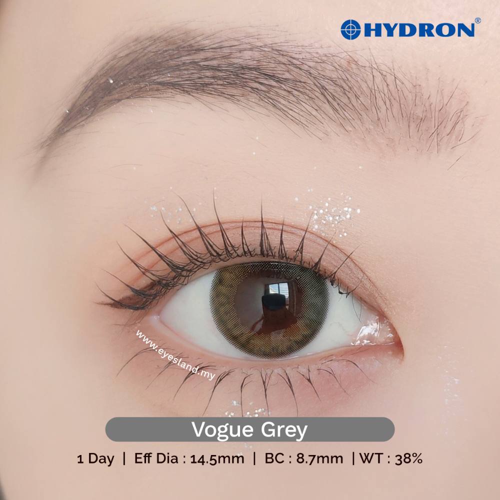 Vogue Grey-Star Shine 1 Day Color Contact Lenses 10pcs (Eff dia:14.5mm)